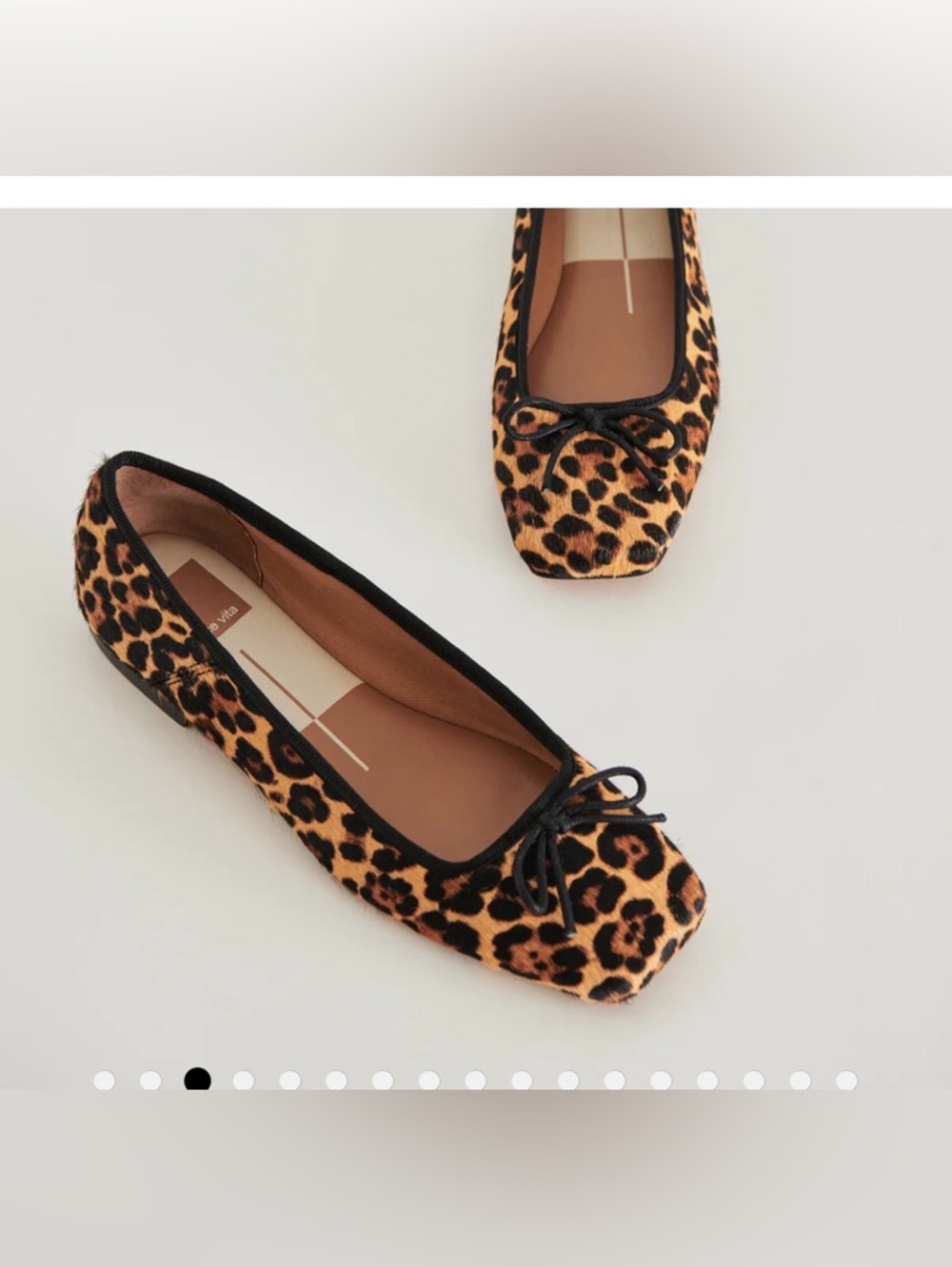 Anisa Ballet Flats Leopard Calf Hair Dolce Vita 8